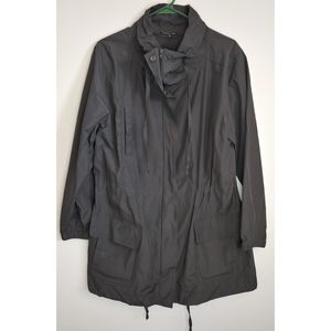 Eileen fisher grey windbreaker anorak medium